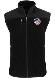 Cutter and Buck FC Cincinnati Big and Tall Black Cascade Sherpa Mens Vest