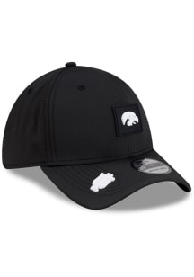 New Era Iowa Hawkeyes Mens Black Micro Logo 39THIRTY Flex Hat