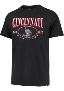 47 Cincinnati Bearcats Black Deluxia Franklin Short Sleeve Fashion T Shirt