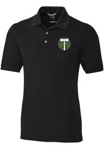 Cutter and Buck Portland Timbers Black Advantage Pique Big and Tall Polo