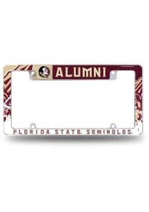 Florida State Seminoles Alumni All Over Chrome License Plate Frame - Silver