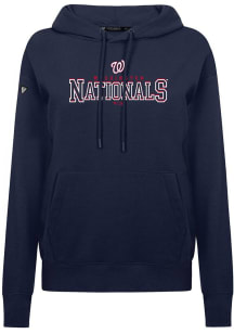 Levelwear Washington Nationals Womens Navy Blue Adorn Journey Hooded Sweatshirt