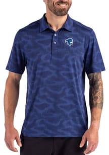 Cutter and Buck Seton Hall Pirates Mens Navy Blue Camo Print Short Sleeve Polo