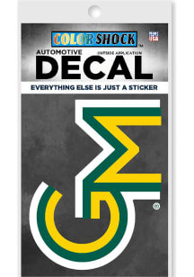 George Mason University Color Shock Auto Decal - Green