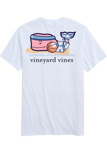 Vineyard Vines North Carolina Tar Heels White Basketball whale Short Sleeve T Shirt