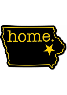 Iowa Home Iowa City Stickers - Black