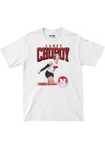 Laney Choboy Nebraska Cornhuskers Youth White Illustrated Tee Fashion Player Tee