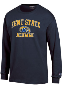 Champion Kent State Golden Flashes Navy Blue Mascot Alumni Jersey Long Sleeve T Shirt
