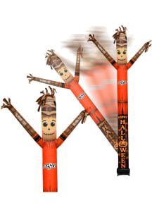 Oklahoma State Cowboys Black Outdoor Inflatable Scarecrow team color and team logo