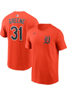 Riley Greene Detroit Tigers Orange Alternate Short Sleeve Player T Shirt