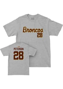 Will Peterson Western Michigan Broncos Youth Grey NIL Script Player Tee