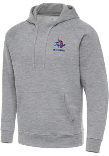 Antigua Tulsa Golden Hurricane Mens Grey Heather Rowing Victory Long Sleeve Hoodie