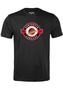 Levelwear Vancouver Canucks Youth Black Richmond Jr Grail Short Sleeve T-Shirt
