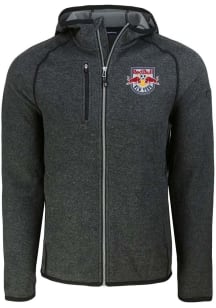 Cutter and Buck New York Red Bulls Mens Charcoal Mainsail Light Weight Jacket