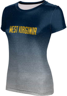 ProSphere West Virginia Mountaineers Womens Navy Blue Ombre Short Sleeve T-Shirt