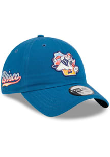 New Era Milwaukee Brewers Blue Jr Side Patch City Connect Casual Classic Youth Adjustable Hat