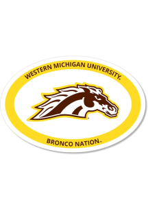 Western Michigan Broncos Bronco Euro Magnet