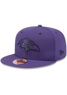 New Era Baltimore Ravens Mens Purple NFL Sideline 59FIFTY Fitted Hat