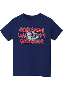 Vive La Fete Gonzaga Bulldogs Toddler Navy Blue Ian Short Sleeve T-Shirt