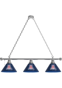 Arizona Wildcats 3 Shade Silver Billiard Lamp