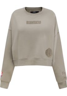 Pro Standard Dallas Mavericks Womens Brown Wingspan Crew Sweatshirt