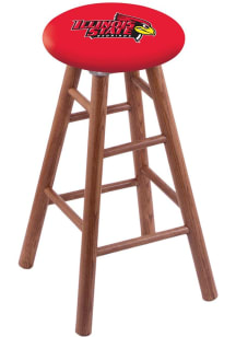 Illinois State Redbirds Round Cushion Oak Pub Stool - Brown