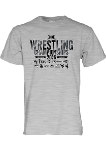 Blue 84 Big 12 Grey 2026 Big 12 Wrestling Championships Short Sleeve T Shirt