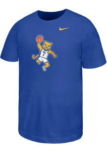 Nike Pitt Panthers Youth Blue Basketball Roc Short Sleeve T-Shirt