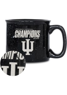 Indiana Hoosiers 2025 College Football Champions Campfire Ceramic Mug - Crimson
