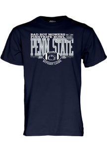 Blue 84 Penn State Nittany Lions Navy Blue 2025 Pinstripe Bowl Short Sleeve T Shirt