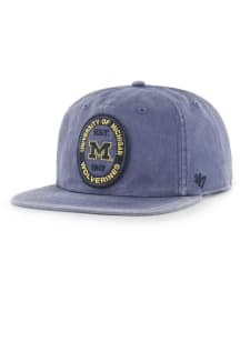 47 Michigan Wolverines Boot Path Captain Adjustable Hat - Navy Blue