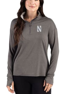 Cutter and Buck Northwestern Wildcats Womens Purple Forge Eco Qtr Zip