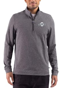 Cutter and Buck San Francisco Giants Mens Black Heather Mono Adapt Big and Tall Qtr Zip