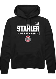 Mia Stahler Ohio State Buckeyes Mens Black NIL Stacked Box Player Hood