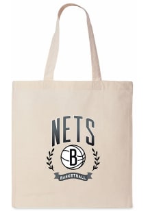 Brooklyn Nets White Canvas Tote