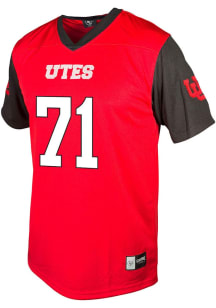 Caleb Lomu  Genuine Collective Utah Utes Red Football NIL Football Jersey