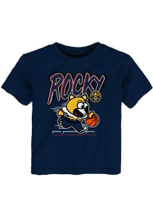 Rocky the Mountain Lion  Outer Stuff Denver Nuggets Toddler Navy Blue Game Player Short Sleeve T-S..