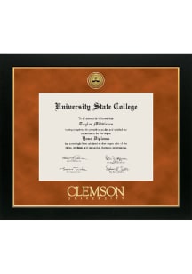 Clemson Tigers Medallion Manchester Diploma Frame - Orange