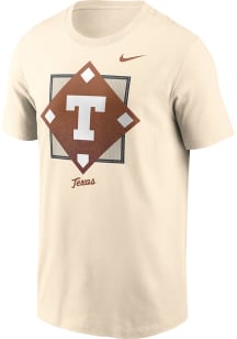Nike Texas Longhorns Natural Baseball Diamond Refresh Short Sleeve T Shirt