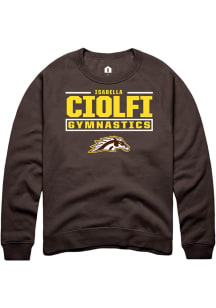 Isabella Ciolfi Western Michigan Broncos Mens Brown NIL Stacked Box Player Crew