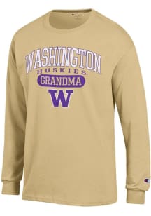 Champion Washington Huskies Gold Pill Box Grandma Jersey Long Sleeve T Shirt