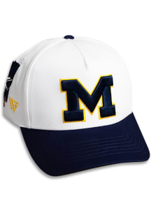 Woodn Grail Michigan Wolverines Back "The Big House" Stadium Adjustable Hat - Cream