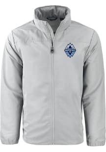 Cutter and Buck Vancouver Whitecaps FC Mens Grey Charter Eco Light Weight Jacket