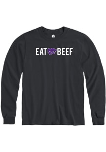 Rally K-State Wildcats Black Eat Beef Long Sleeve T Shirt