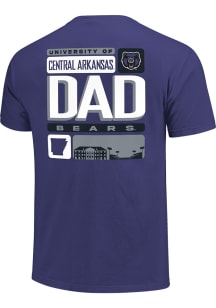 Central Arkansas Bears Purple Tiles Dad Short Sleeve T Shirt