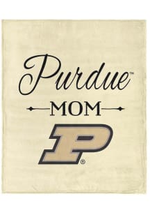 Purdue Boilermakers Mom Silk Touch Fleece Blanket - White