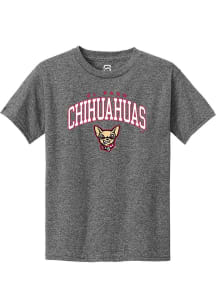 Summit Sportswear El Paso Chihuahuas Youth Graphite Arch Mascot Short Sleeve T-Shirt