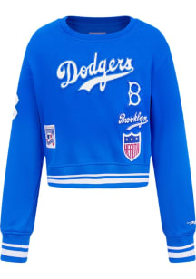 Pro Standard Brooklyn Dodgers Girls Blue Retro Classics Long Sleeve T-Shirt