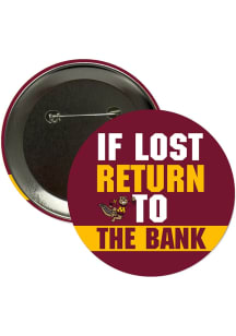 Minnesota Golden Gophers 3" If Lost Return To Button - Maroon