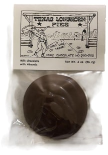 Texas Pies Milk Chocolate Almonds Candy